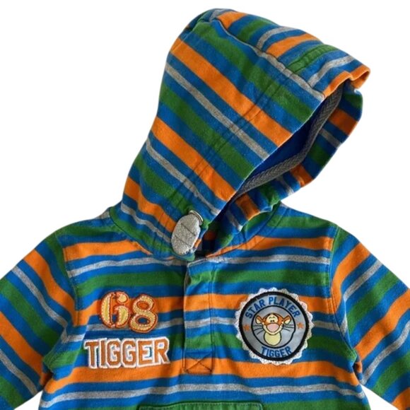 Disney Baby Stripe Star Player Tigger Hoodie 12 Months - Picture 11 of 13